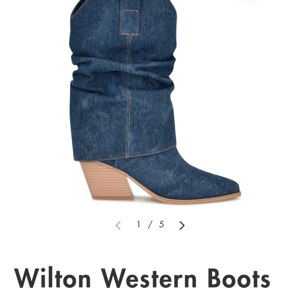 Wilton Western Denim Boots